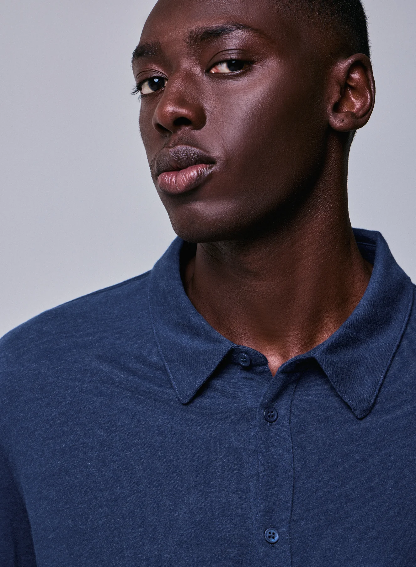 Chemise Bleu Chemise Manches Longues en Coton organique - Image 3