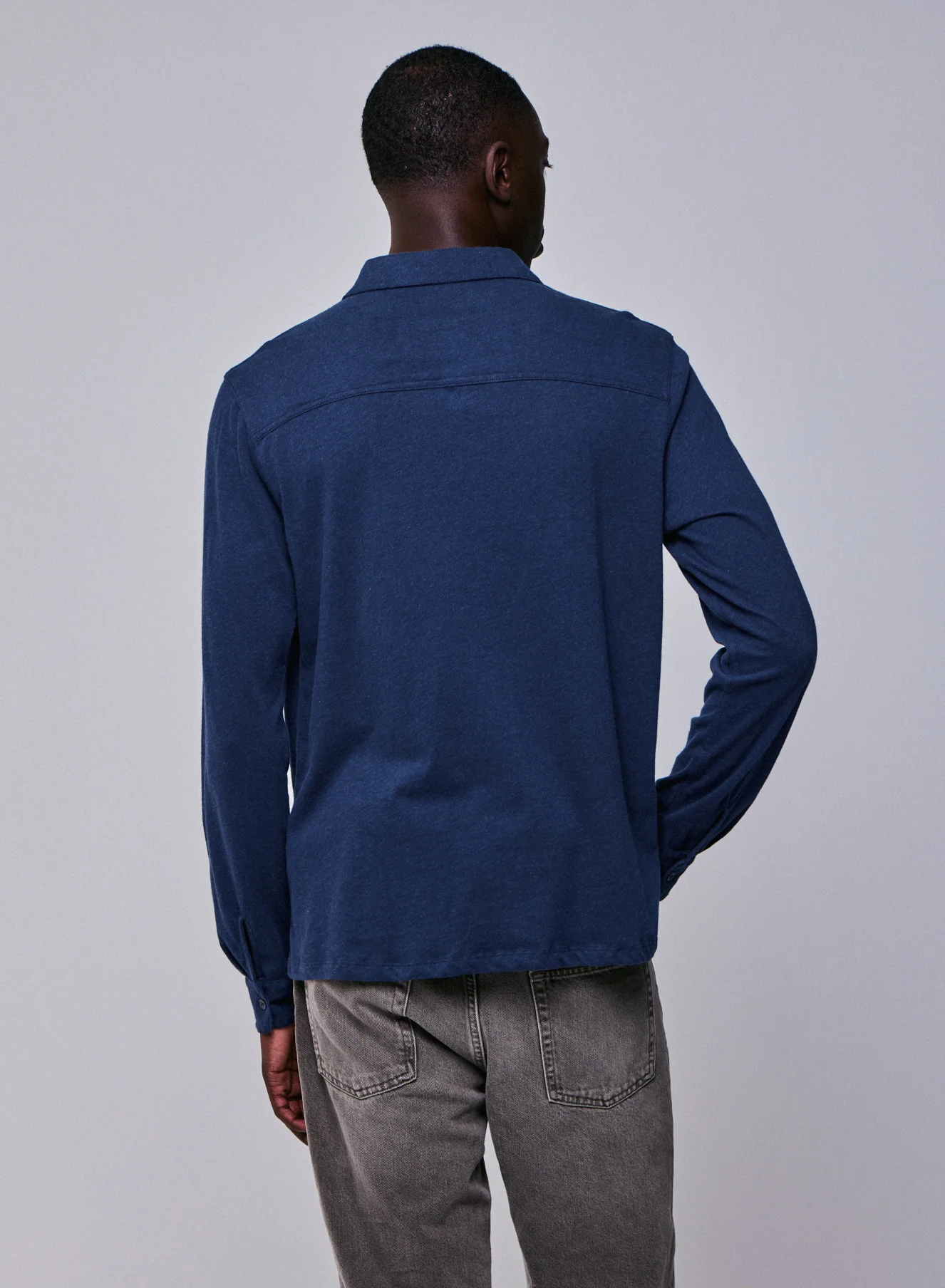 Chemise Bleu Chemise Manches Longues en Coton organique - Image 5