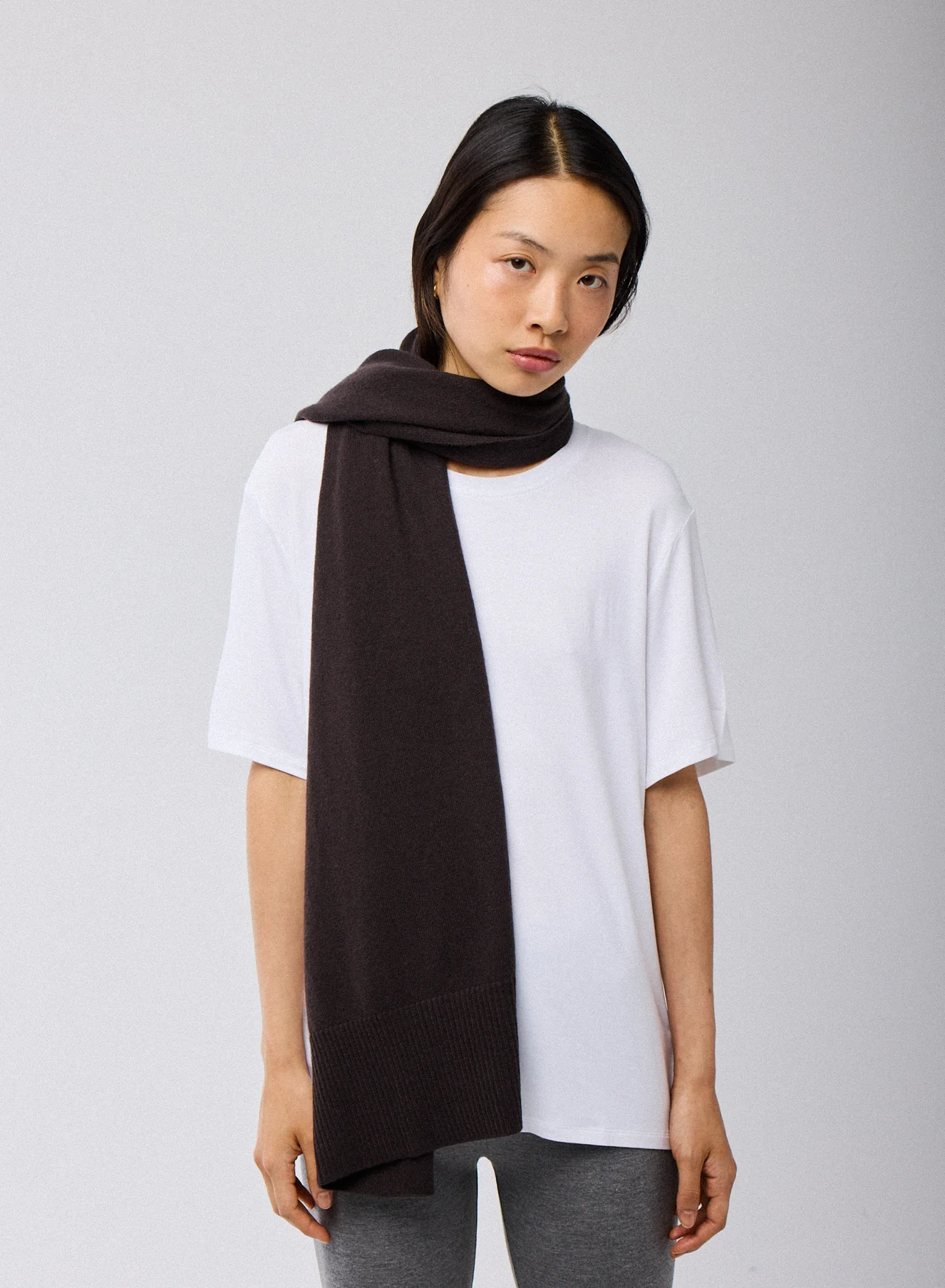 Echarpe Marron en Cachemire - Image 4