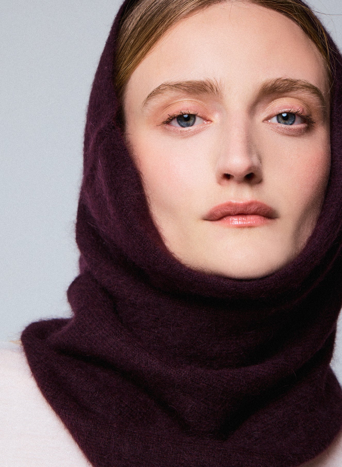 Col Long Aubergine en Raccoon - Image 3