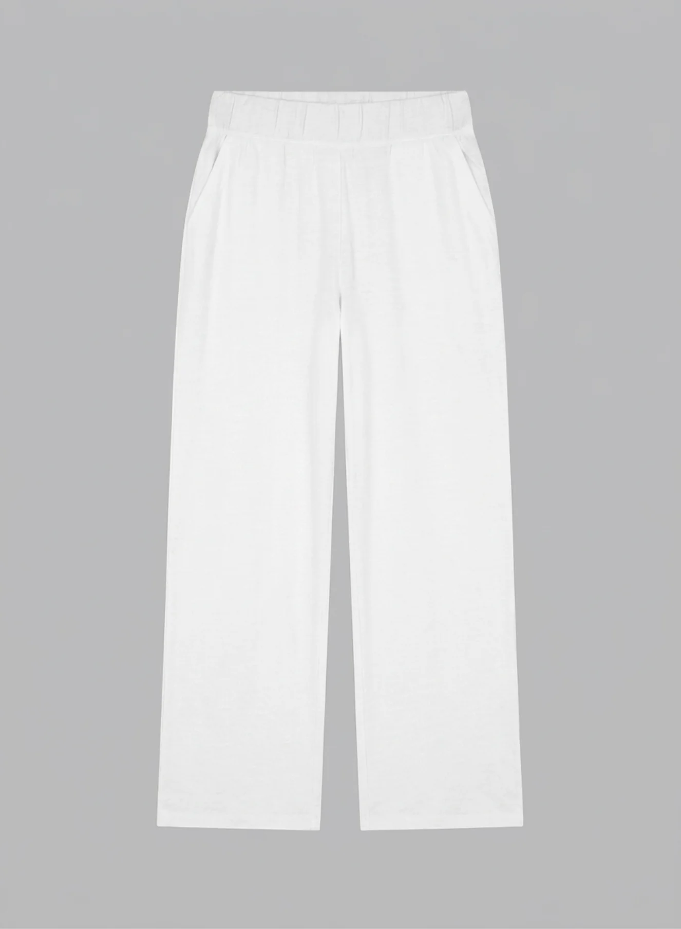Pantalon Blanc en Lin / Elasthanne - Image 5