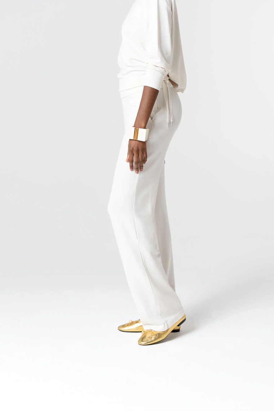 Pantalon Crème en Viscose / Elasthanne - Image 3