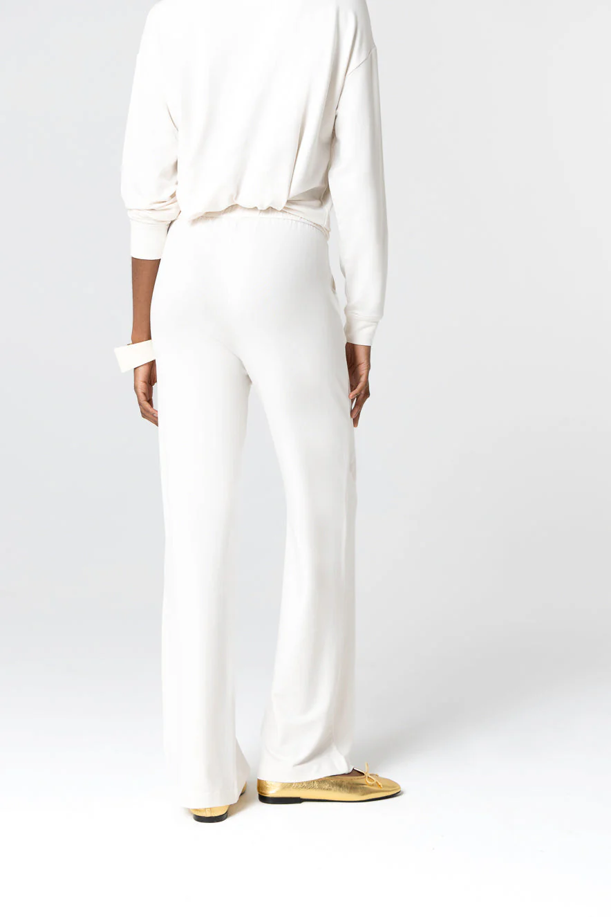 Pantalon Crème en Viscose / Elasthanne - Image 4