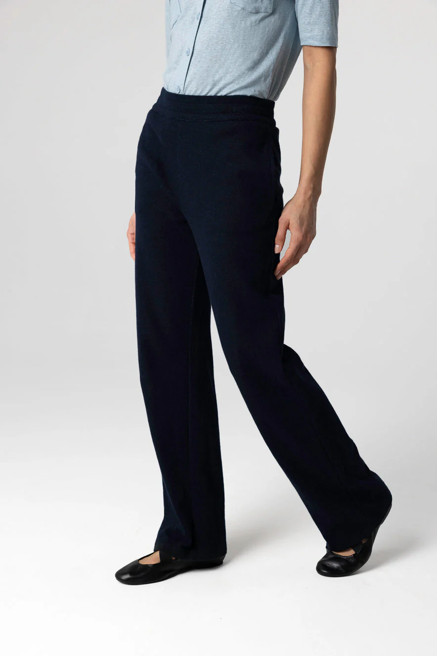 Pantalon Marine en Coton / Lin / Coton organique - Image 3