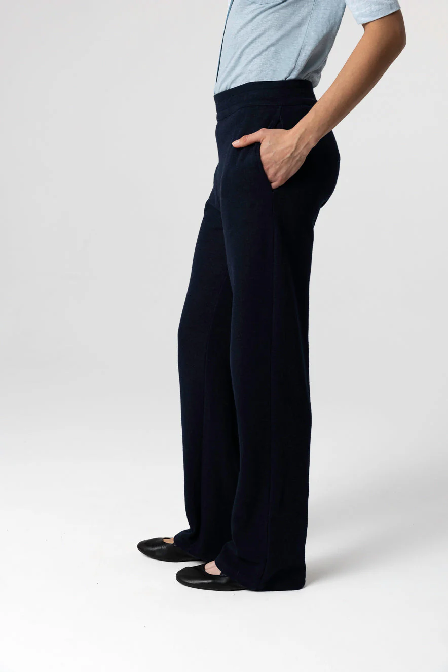 Pantalon Marine en Coton / Lin / Coton organique - Image 4