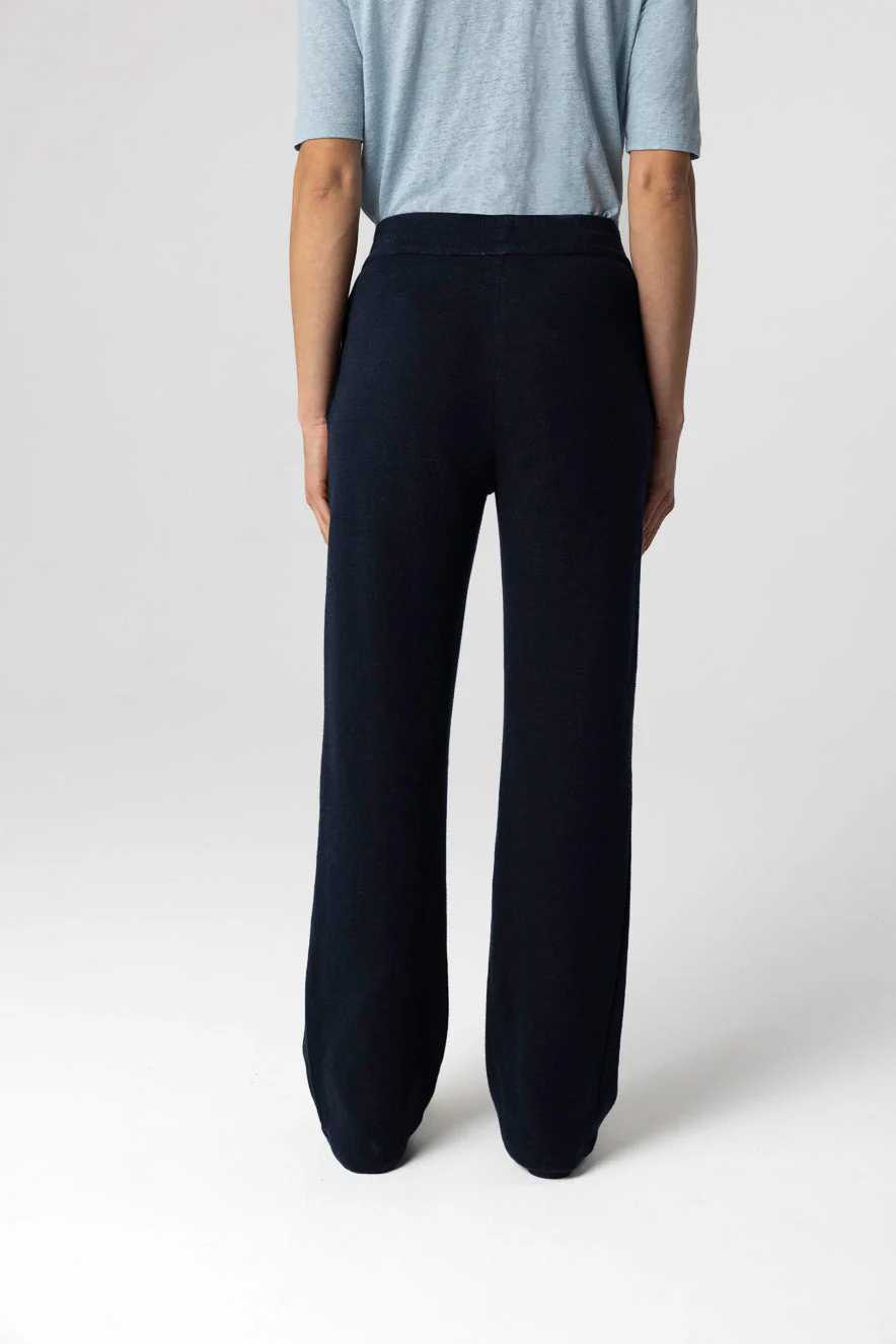 Pantalon Marine en Coton / Lin / Coton organique - Image 5
