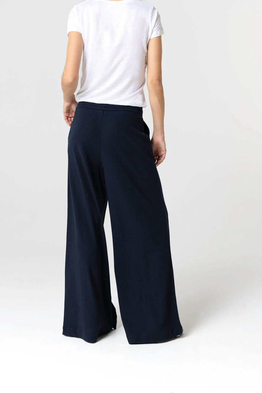 Pantalon Marine en Coton / Lin - Image 4