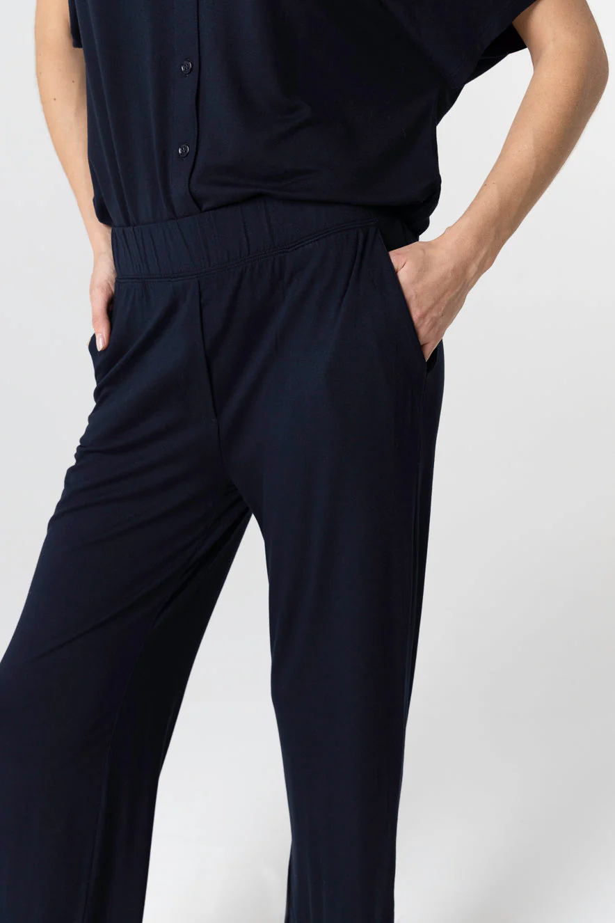 Pantalon Marine en Viscose / Elasthanne - Image 4
