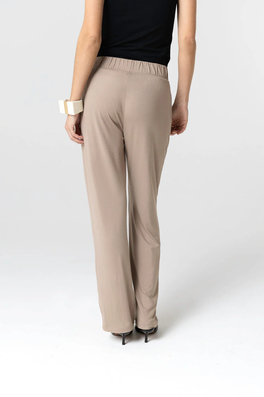 Pantalon Coffee lattee en Viscose / Elasthanne - Image 4