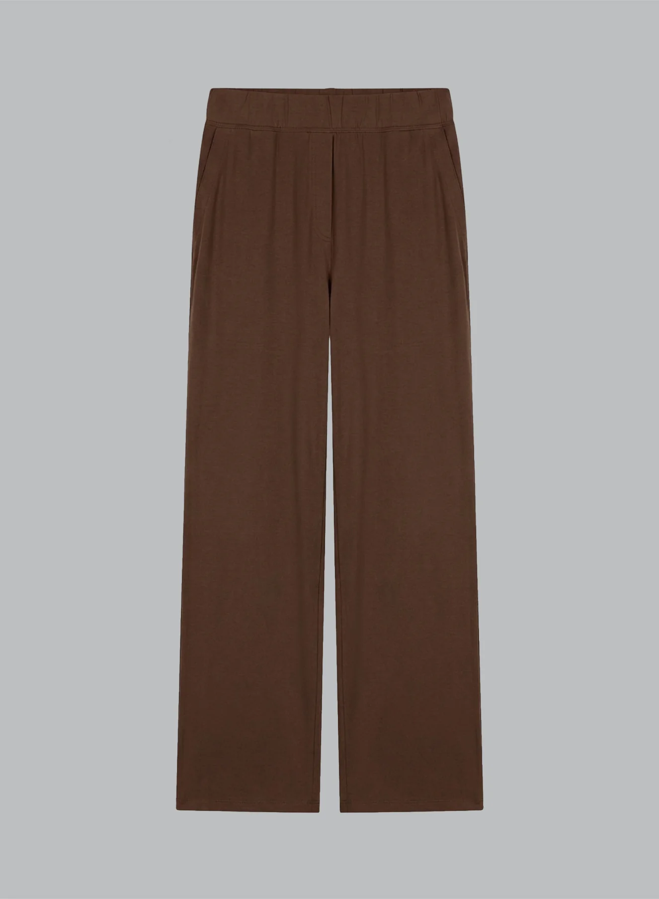 Pantalon Marron Foncé en Viscose / Elasthanne - Image 6