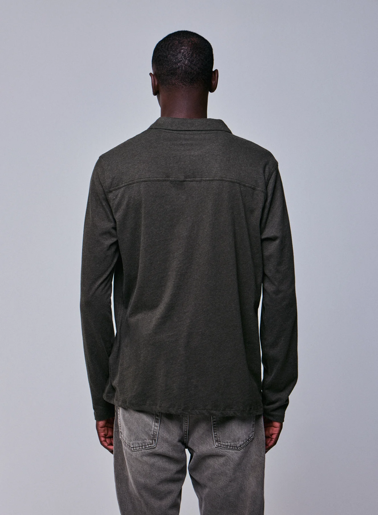 Polo Vert Polo Manches Longues en Coton organique - Image 4