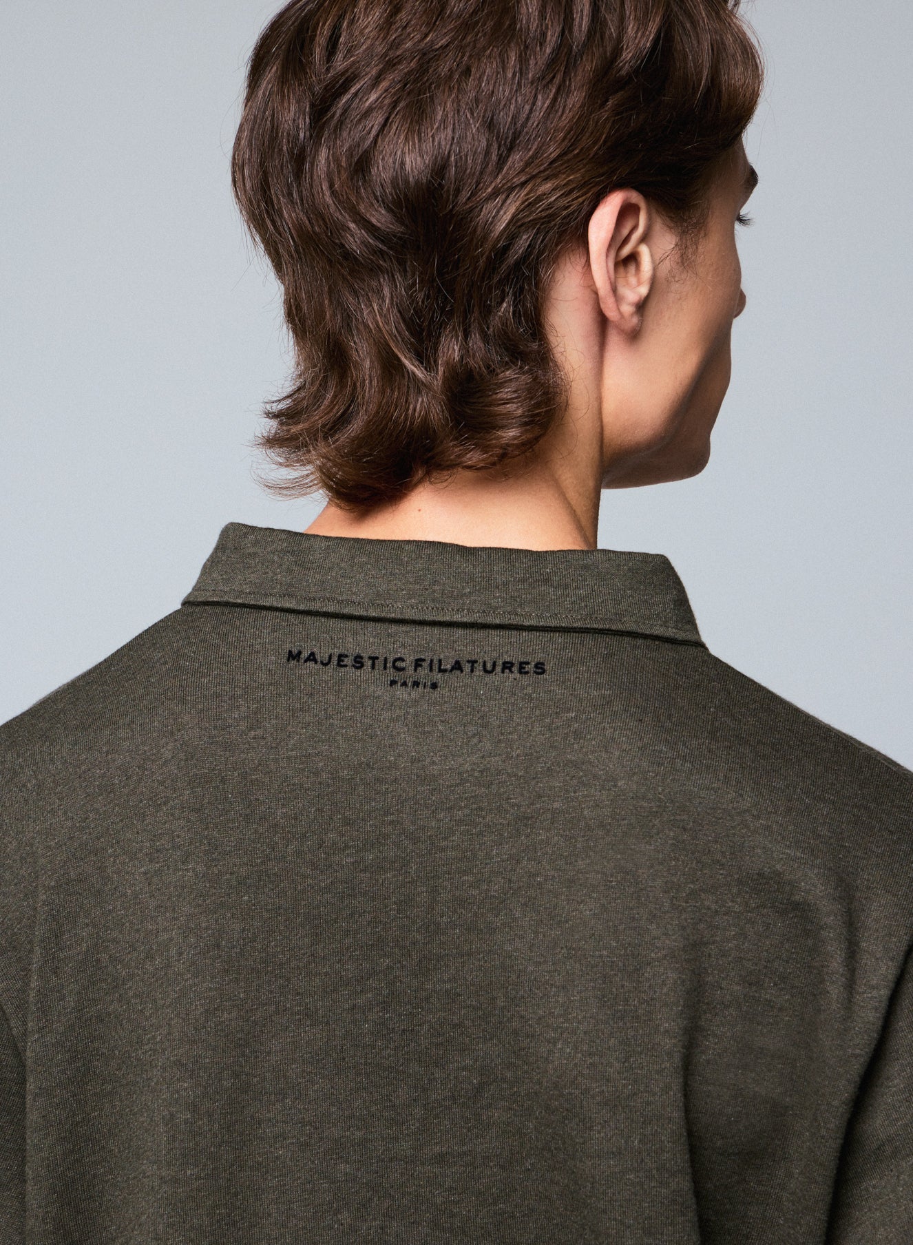 Polo Vert Polo Manches Longues en Coton organique - Image 4