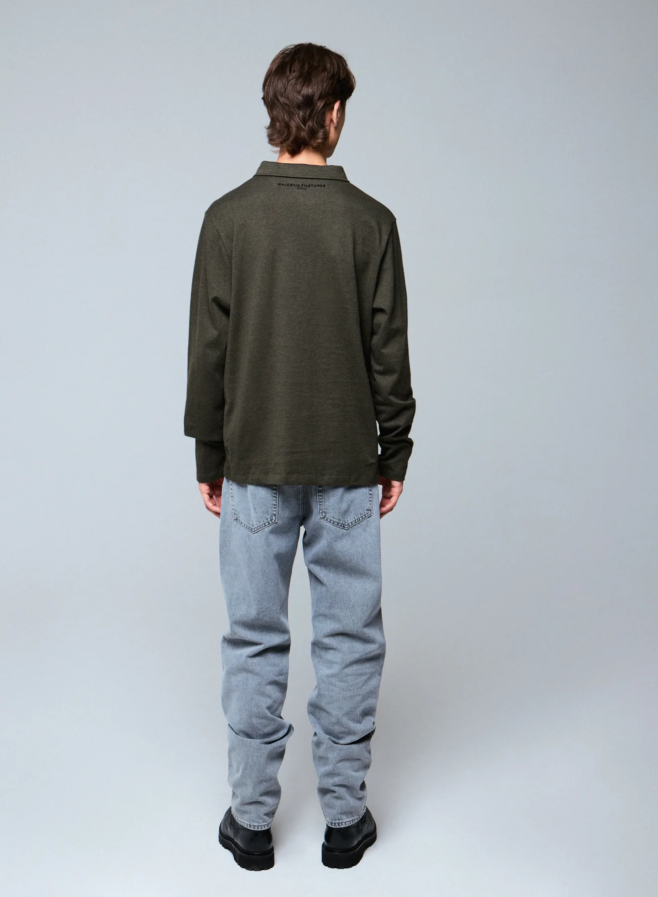 Polo Vert Polo Manches Longues en Coton organique - Image 5