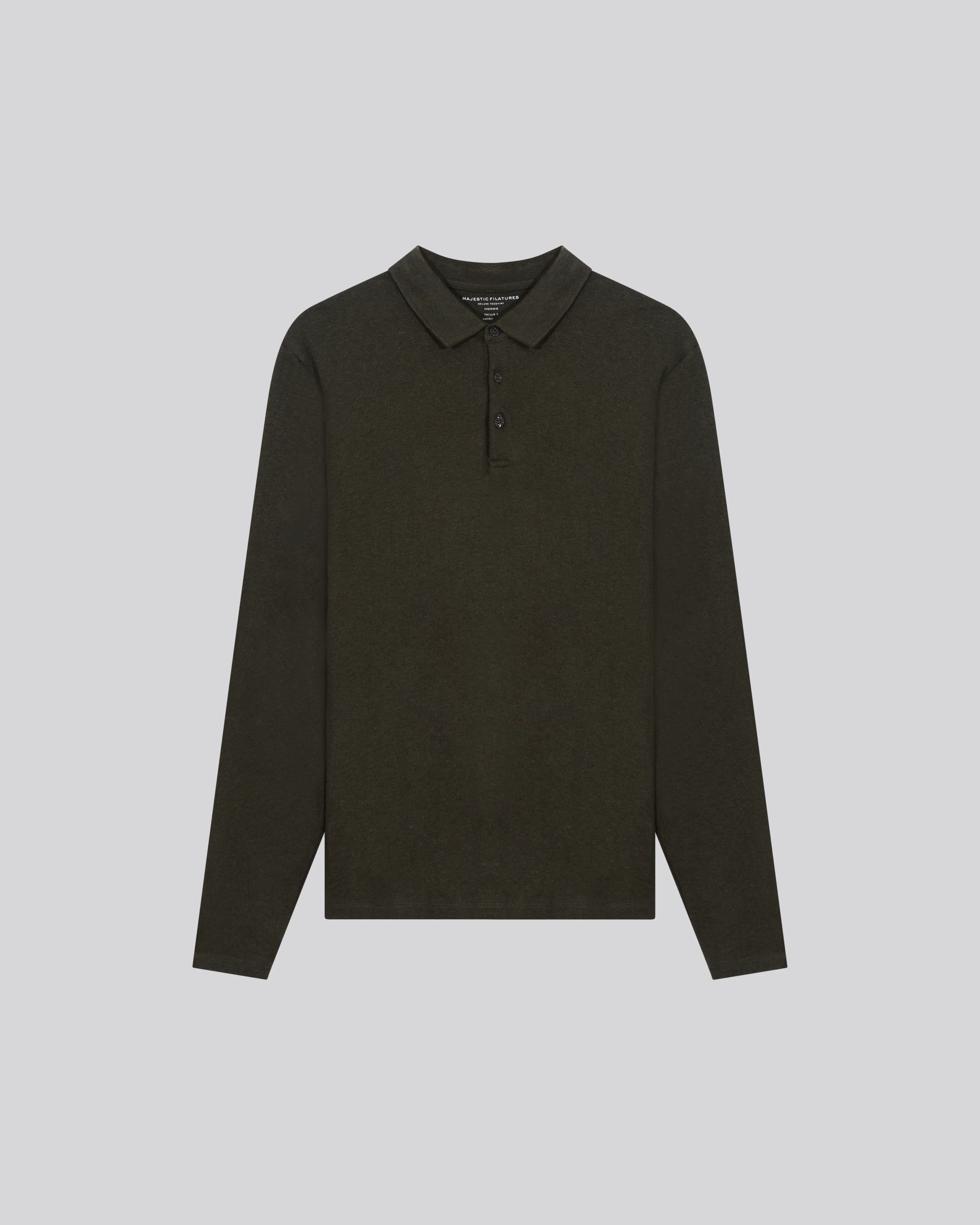 Polo Vert Polo Manches Longues en Coton organique - Image 6