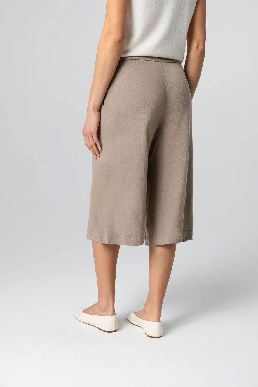 Short Coffee Latte en Coton / Lin - Image 4