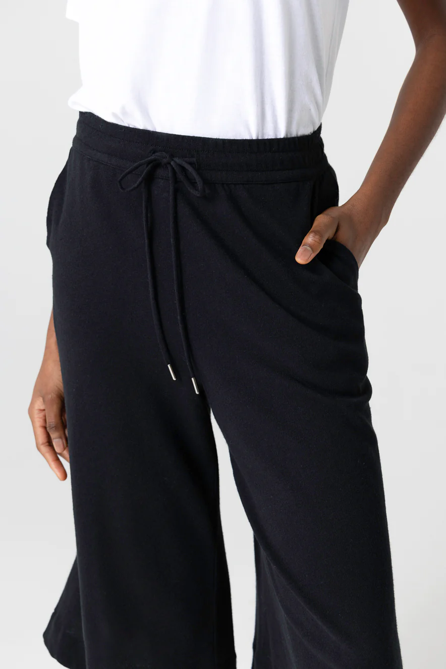 Short Noir en Coton / Lin - Image 5