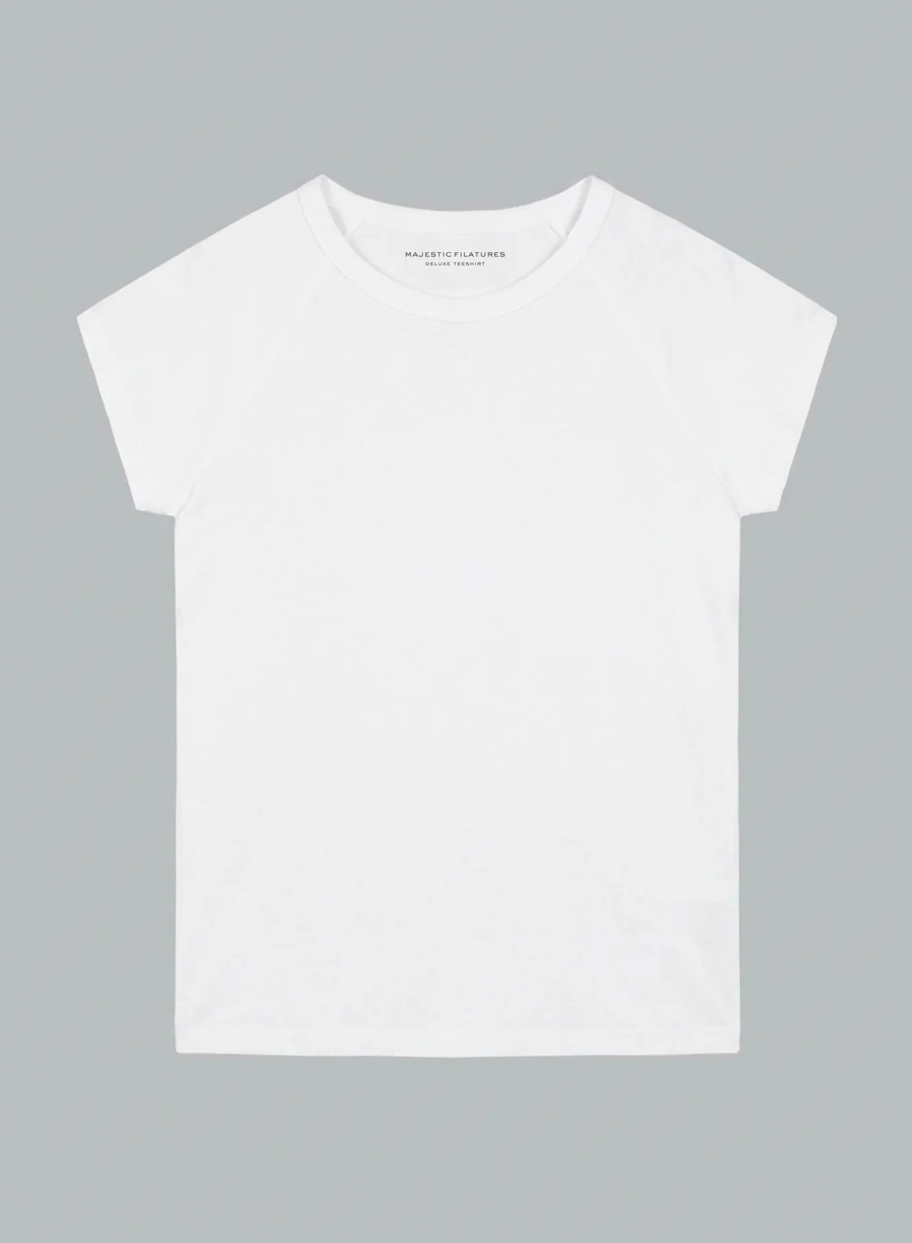 T-shirt Blanc Col Rond Manches Courtes en Lyocel / Tencel / Coton Organique - Image 6