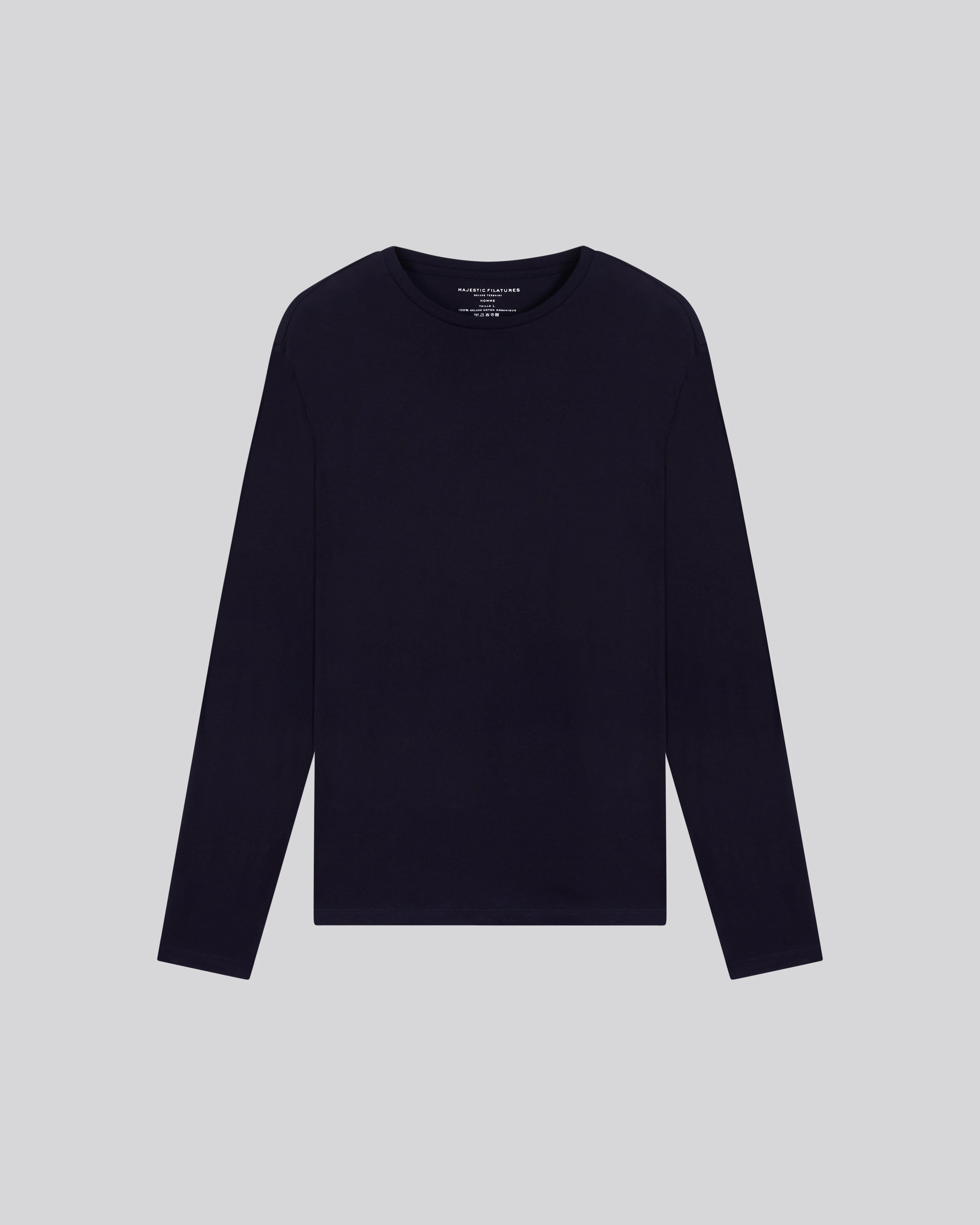 T-shirt Marine James col rond manches longues en Deluxe Coton - Image 6