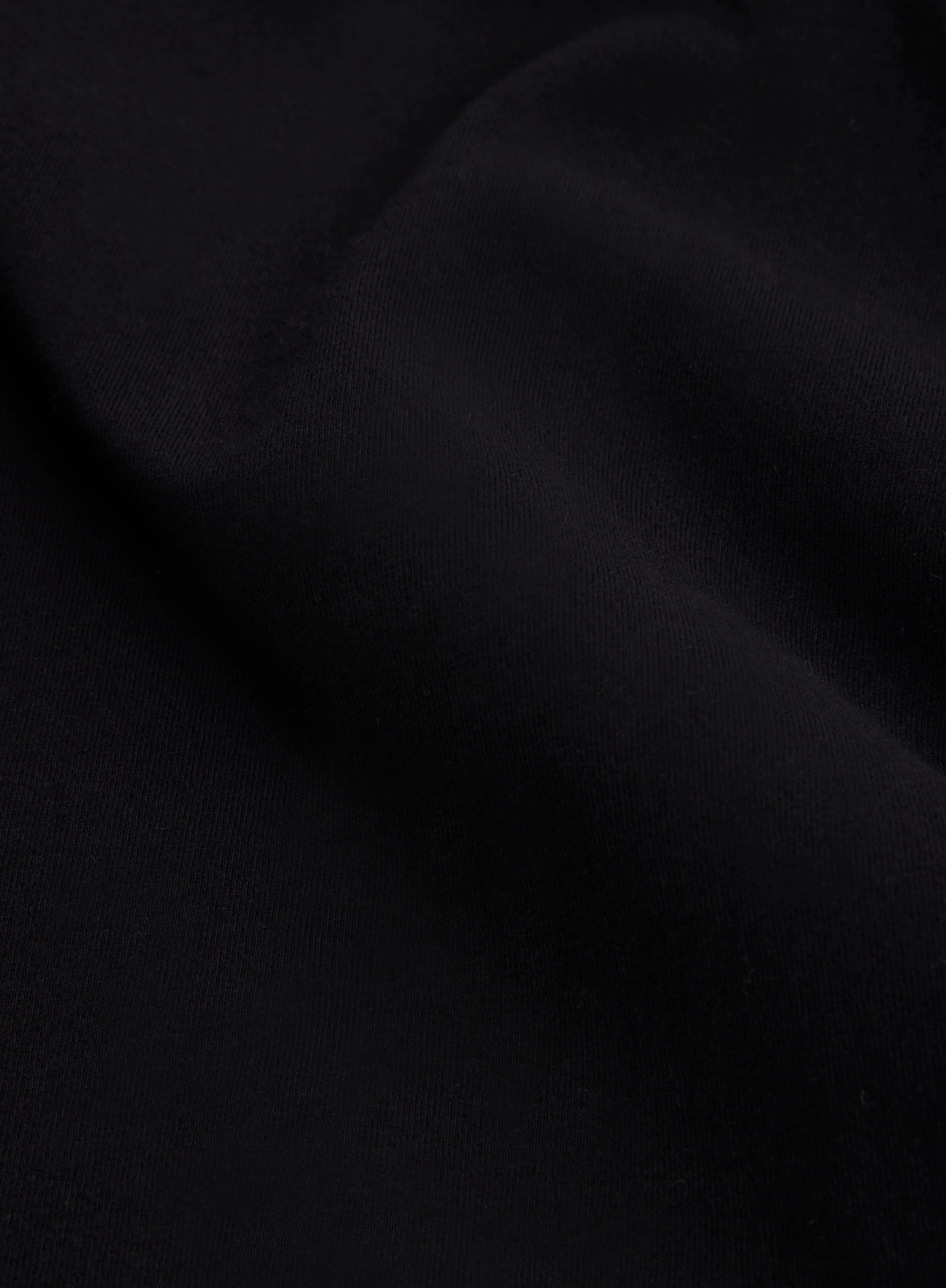 T-shirt Noir Col Rond Manches Courtes en Coton organique / Elasthanne - Image 7